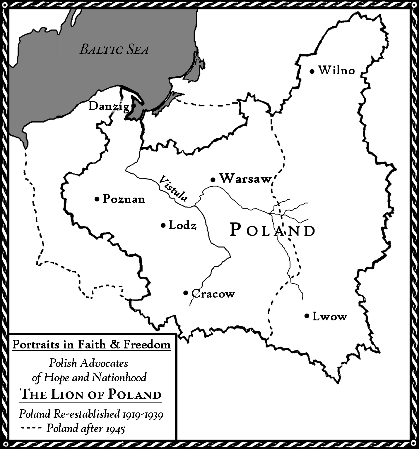 Lion of Poland Map